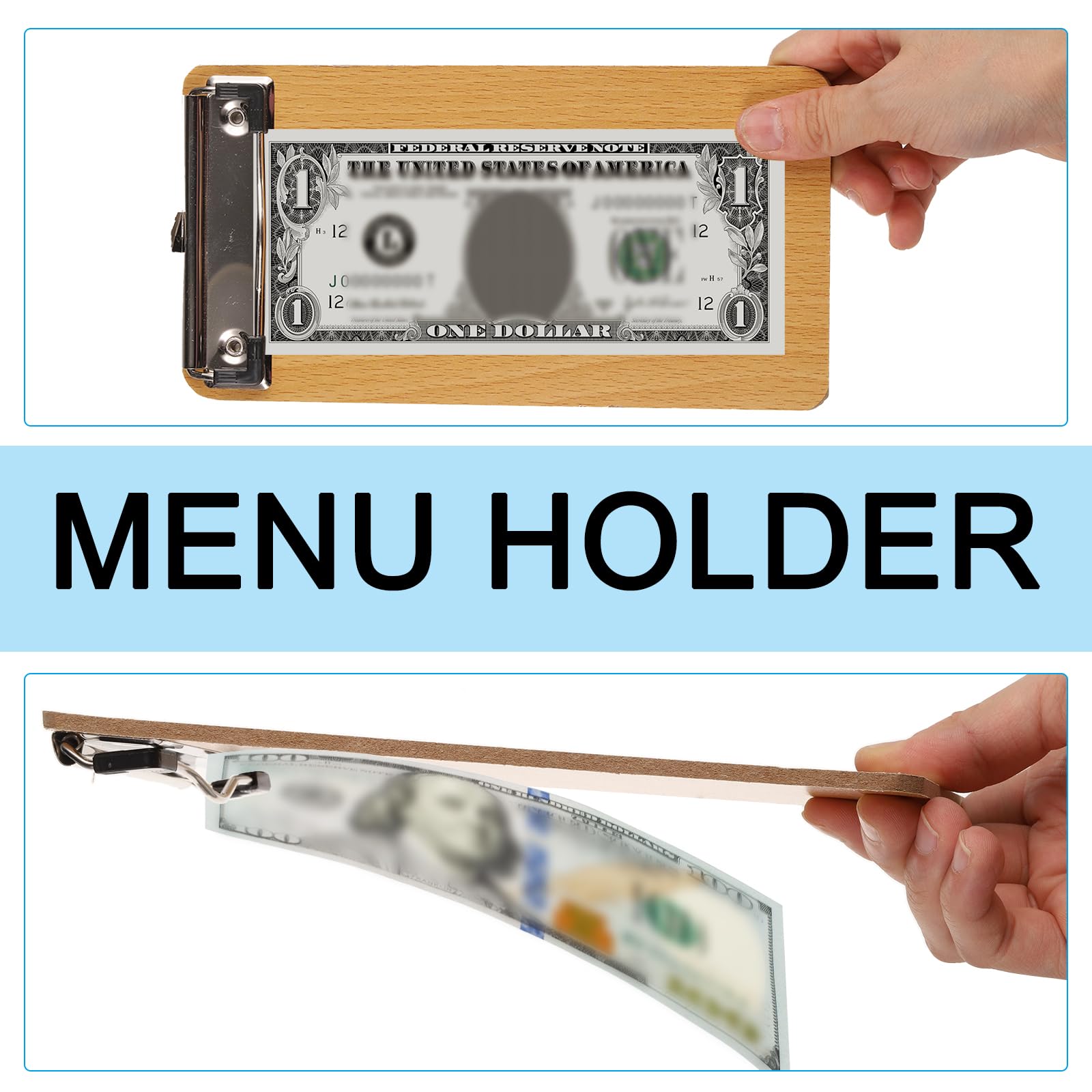 Portaassegni Per Ristorante E Bar - 16 Pezzi In Plastica, 8.2x3.9x0.4 Cm - Foto 7