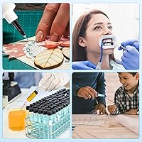 Vista 6 de JMU 100 Puntas de Dispensación Curvadas 18g, Aguja Dispensadora de Punta Roma, Puntas de Aguja de Irrigación Oral Desechables Predobladas Dentales