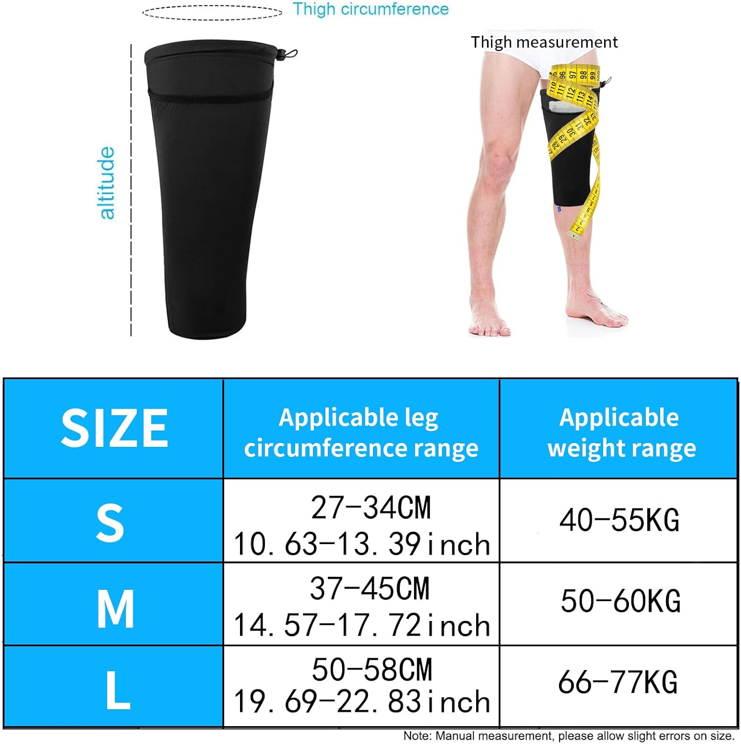 Catheter Leg Bag Holder,Polyester Fabric Catheter Sleeves Urine Leg Bag Holder,Urinary Drainage Bag Stay in Place,Foley Catheter Bag Holder Strap,Urinary Incontinence Supplies (Black, Large)