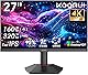 KOORUI ゲーミングモニター 27インチ 4Kモニター (4K@160Hz/FHD@320Hz) ディスプレイIPSパネル 縦横回転,高さ調整/HDR 400/ブルーライト軽減/VESA対応,G2741L