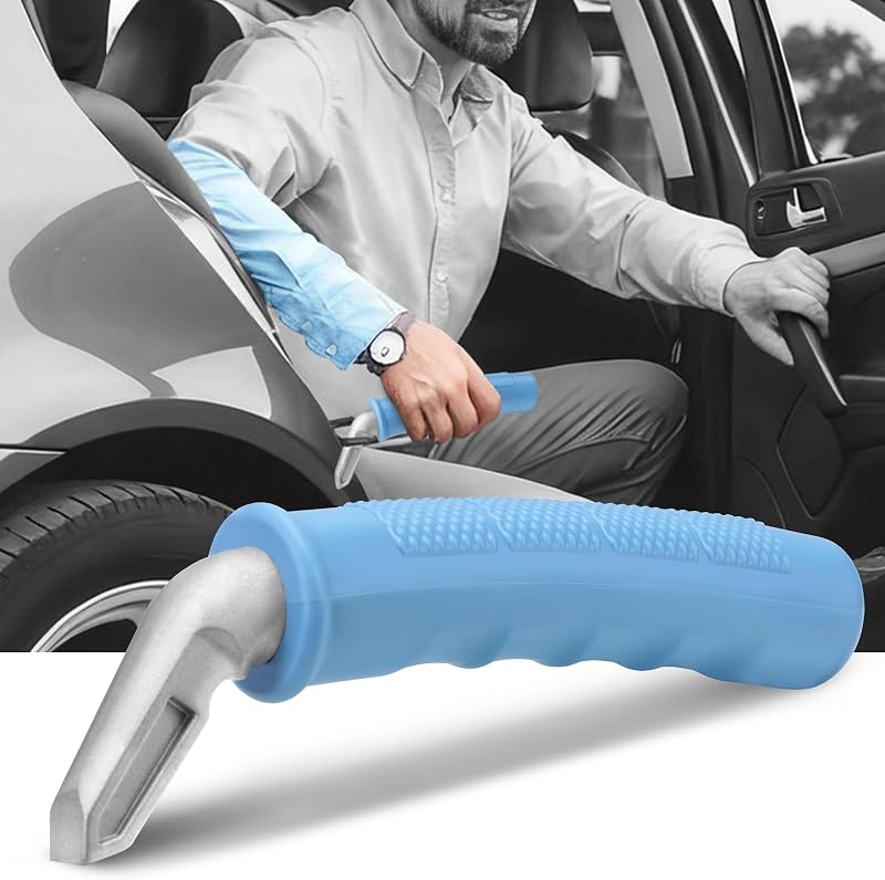 Alça de apoio para porta de carro NINEMAX com empunhadura antiderrapante – Azul B-Blue