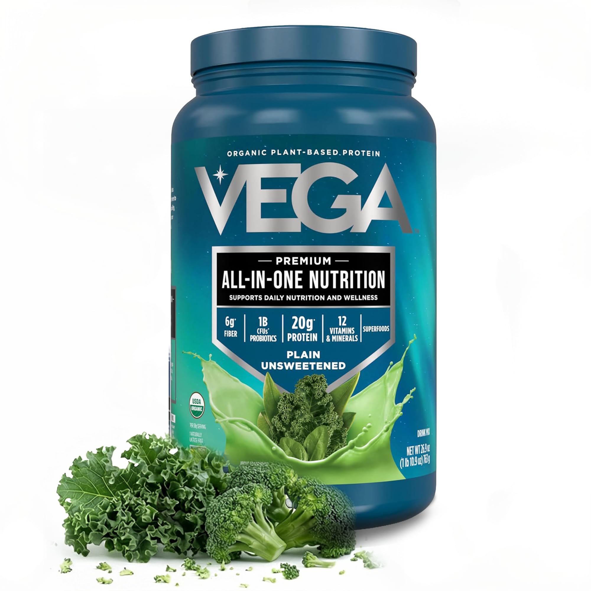 Vega All-in-One Nutrition Organic Vegan Protein Powder