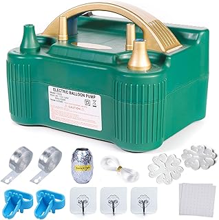 Balloon Pump, 110V 600W Electric Balloon Pump, Dual Nozzle Balloon Air Pump, Portable Balloon Inflator, Electric Balloon Inflator, Balloon Pump Electric, Air Pump for Balloon Garland