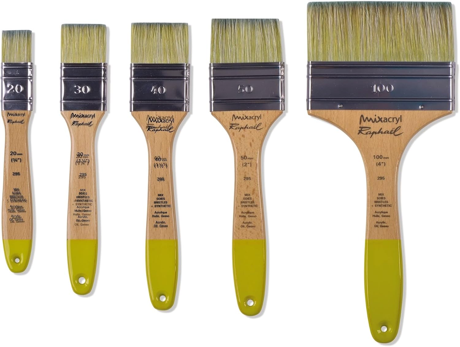 Raphael Mixacryl Flat Gesso Brush, 50, Natural