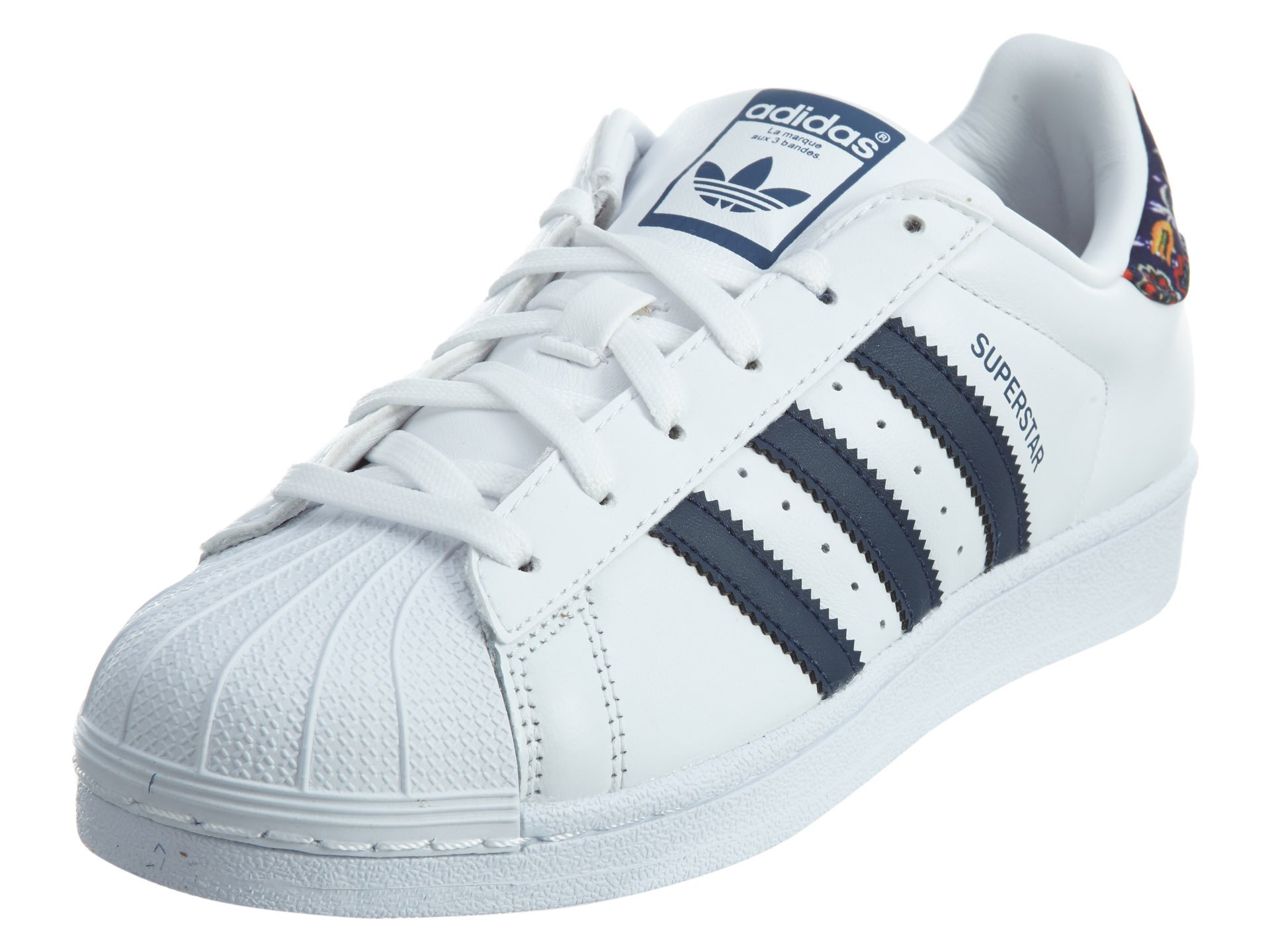 Adidas Originals Womens Superstar Running Shoe White St Dark Slate