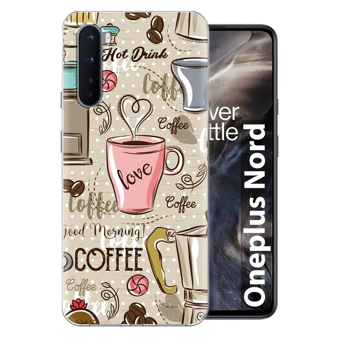 Fashionury Printed Soft Silicone Designer Pouch Mobile Back Cover for OnePlus Nord Case and Covers | for Boys & Girls -P035 (B08HK1TSNV) Amazon Price History, Amazon Price Tracker