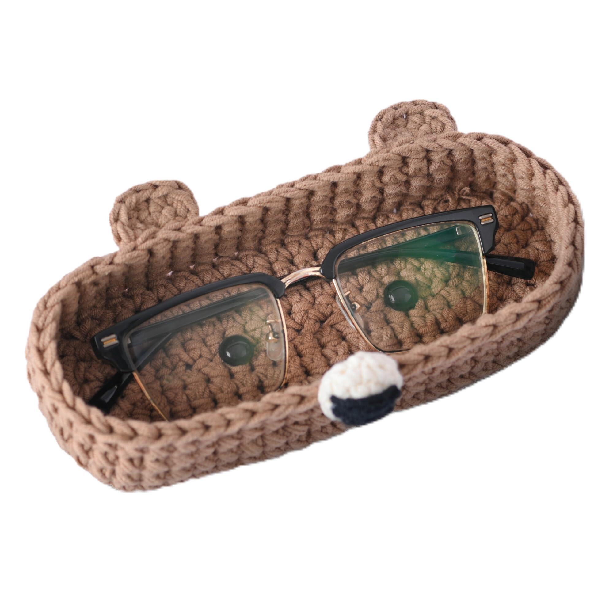 aSmartChoice HandMade Bear Crochet Glasses Holder