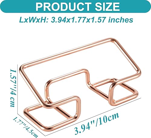 Miniatura 6 de MXOAZNE Tarjetero para escritorio, bonita pantalla de tarjetas de visita, organizador de tarjetas de visita moderno, soporte para tarjetas de visita