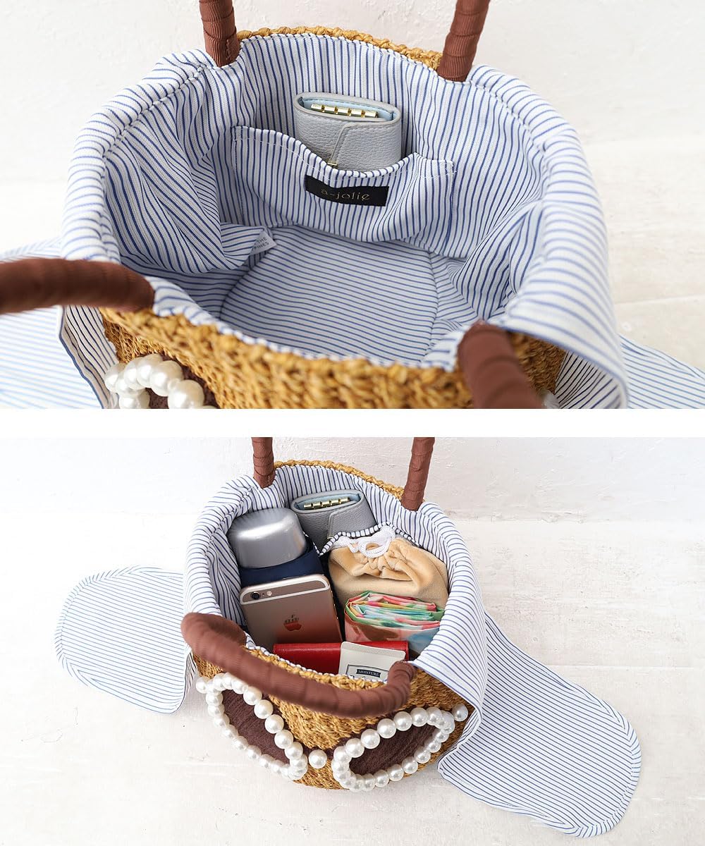 最高級 国産 山葡萄 小判六角花模様「白桜紋」二番皮 かごバッグ 国産