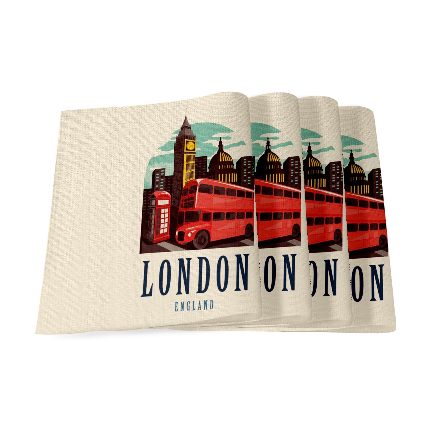 Sets de table lin Londres pour sublimer vos diners de style britannique