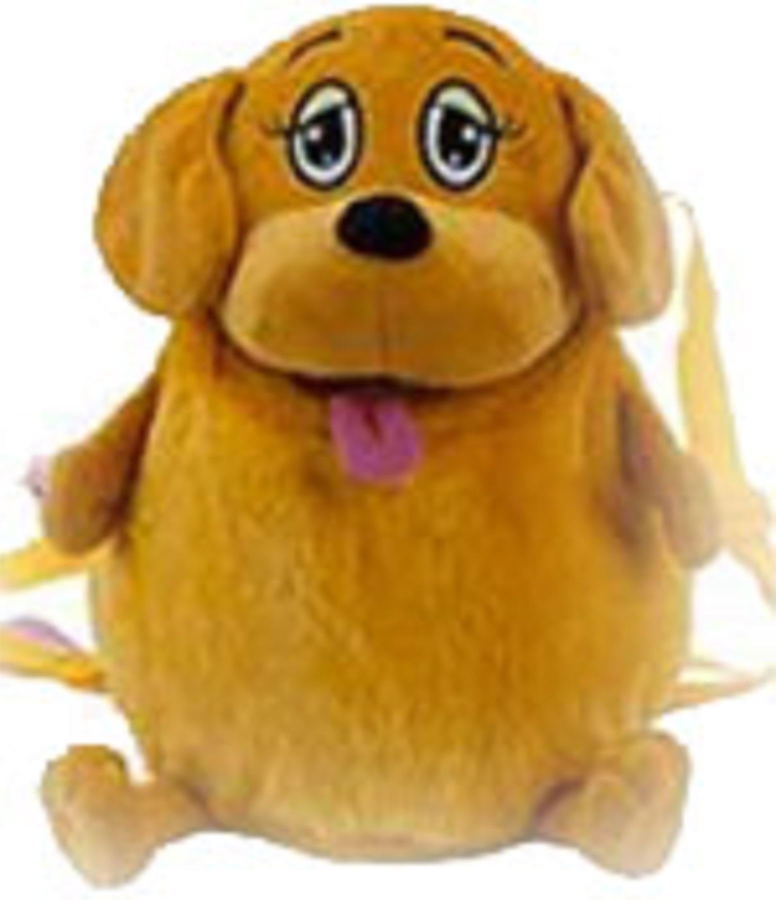 2 In 1 Childrens Stuffin Tidy Pals Barn Animals Pets Backpack School Travel Bag - Dog