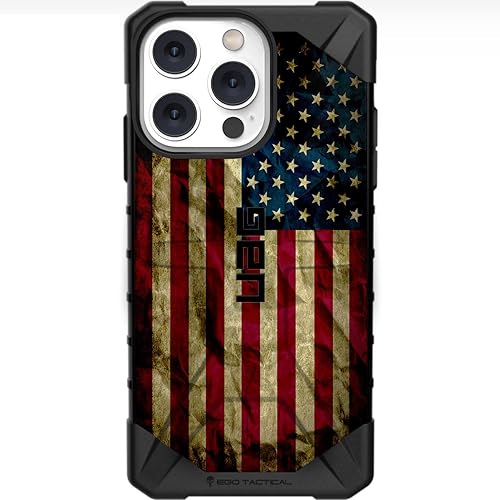 EGO TACTICAL UAG Urban Armor Gear - Funda para iPhone 14 Pro Max pantalla de 6.7 pulgadas Edición limitada impresa en los Estados Unidos Old Glory,