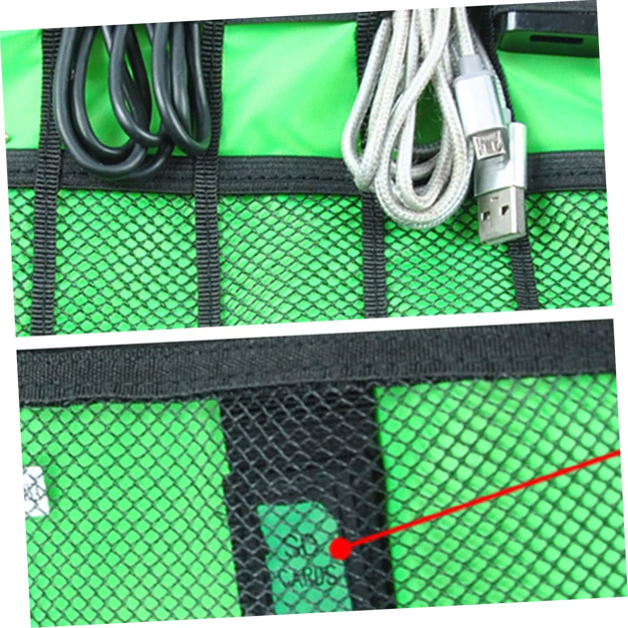 jojofuny 3pezzi Organizer Per Usb e Accessori Elettronici Custodia Per Caricabatterie e Dispositivi
