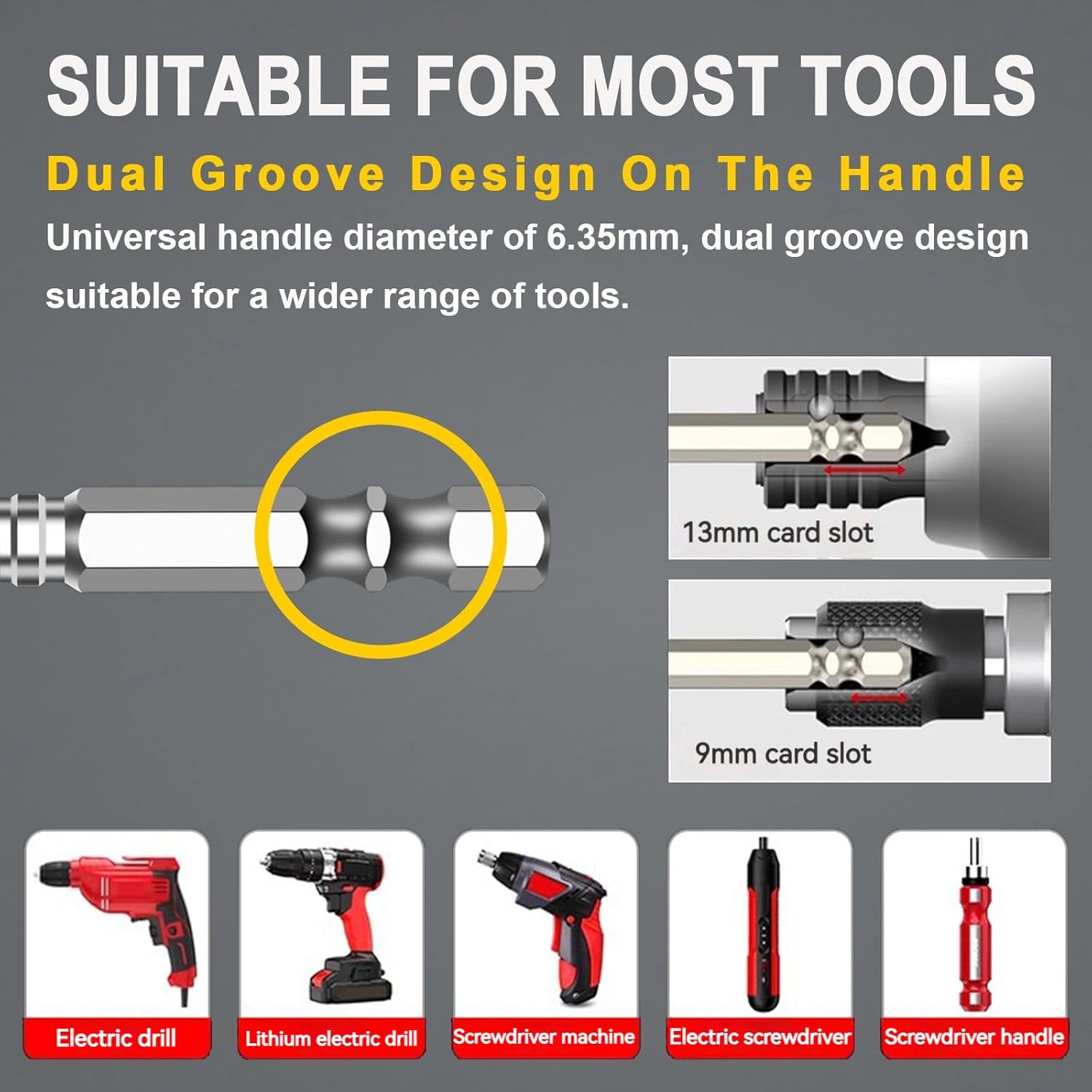 High Magnetic Screwdriver Drill Bit Set, 12Pcs Magfixer New K5 Impact Resistant Non Slip Bit, Magnetic Screwdriver Bits, Fixion Tools Drill Bits, 25 50 65 70 90 150mm(2 sets)