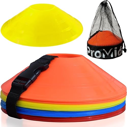 Miniatura 7 de Disc Soccer Cones for Training Kids - 200,100,50 Small Plastic Cones for Sports Training - Flexible Conos for Soccer Practice Equipment, Basketball