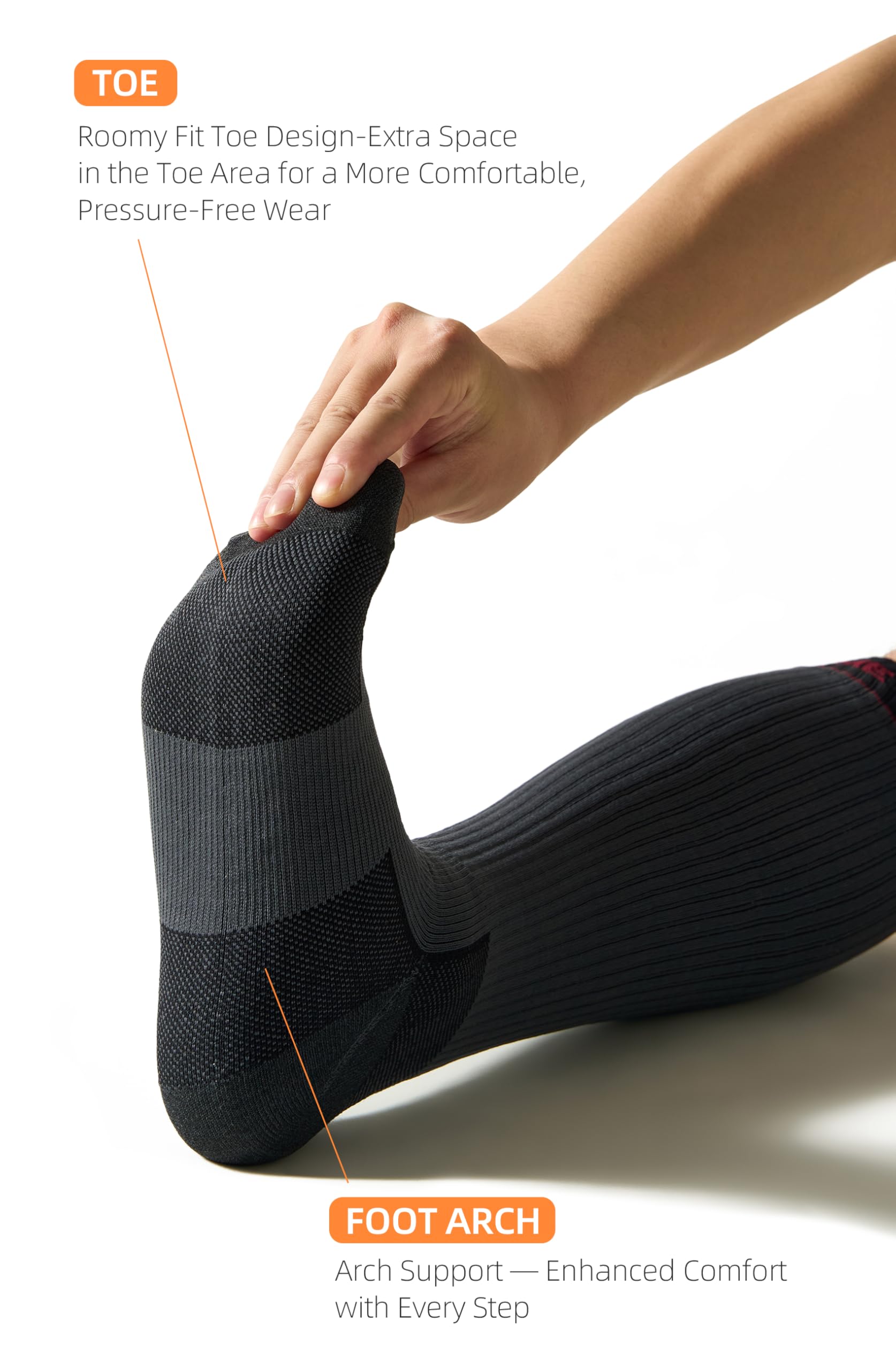 Chaussettes hautes imperméables avec laine mérinos, chaussettes de randonnée thermiques à trois couches, chaussettes d'hiver coupe-vent pour la marche, les voyages et par temps froid