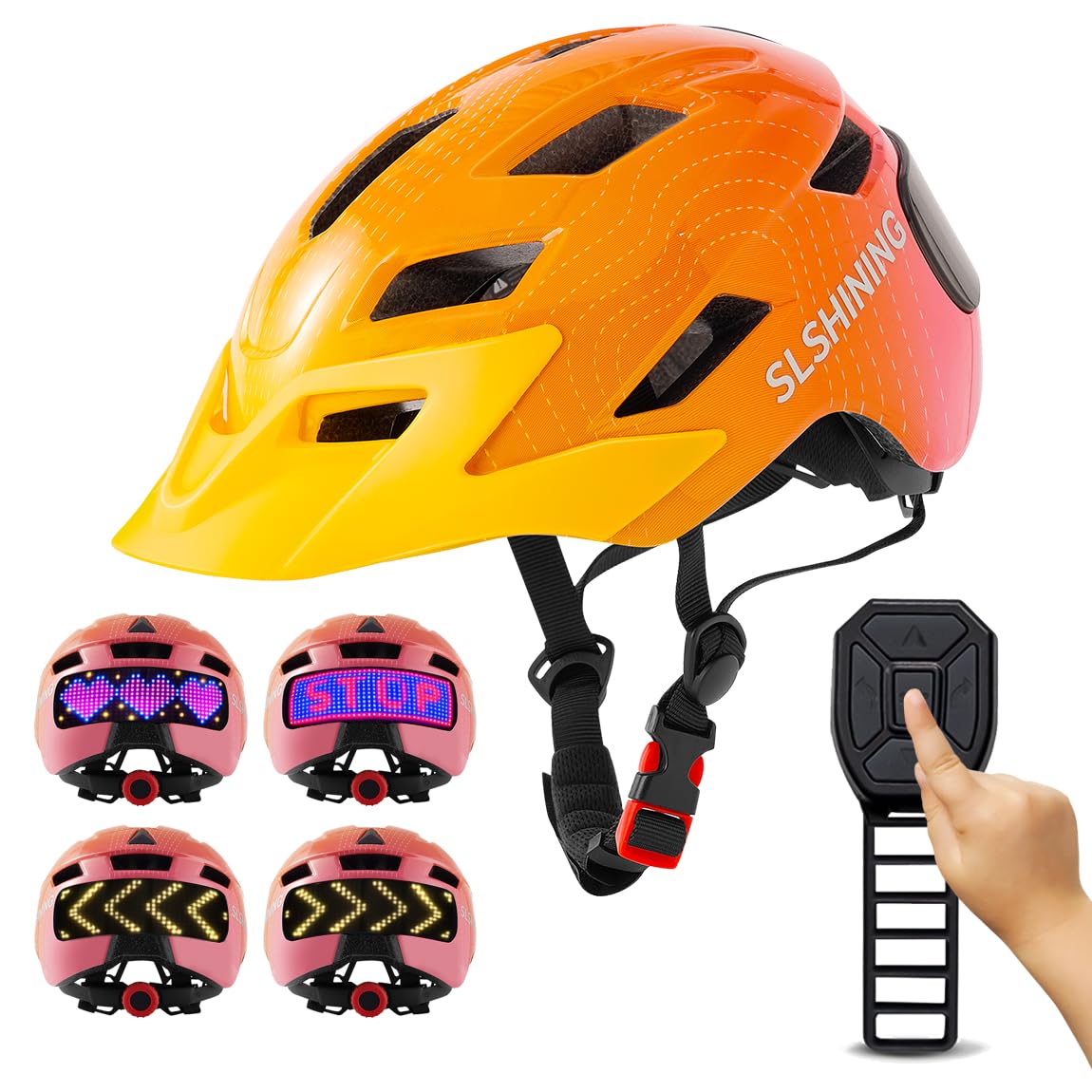 best kid bike helmets usa led lights Docgari Kids Helmet - Toddler Helmet with Screen for Scooter, Skateboard, Balance Bike Digital Shimano Aerlex 14000 XTC Promate Cobra Dry Snorkel (Color):Purple The helmet features a