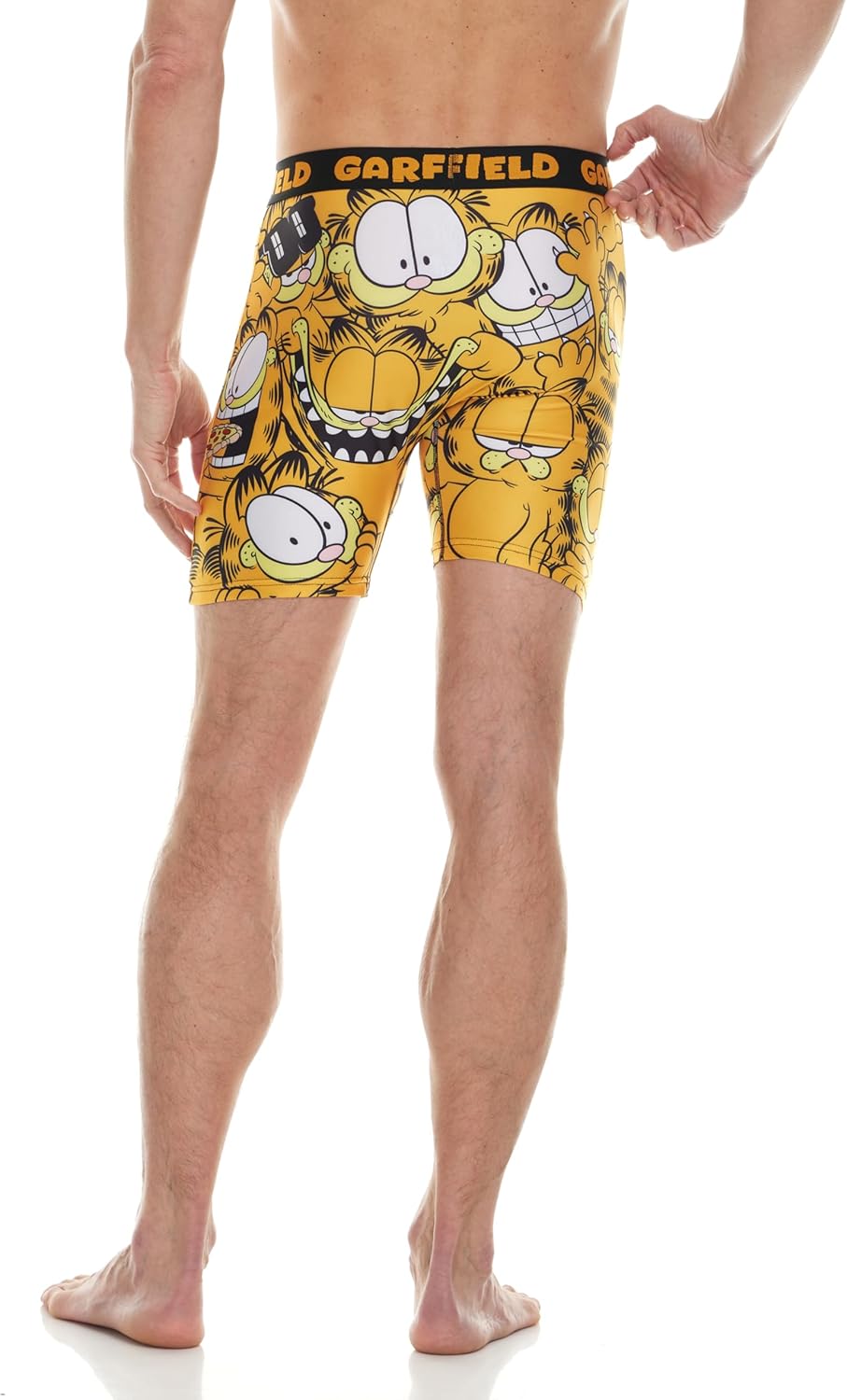 COCO BRANDS Mens Boxer Briefs - Garfield Mens Underwear Boxers Anti Chafing Breathable No Fly with Contoured Pouch - Image 2