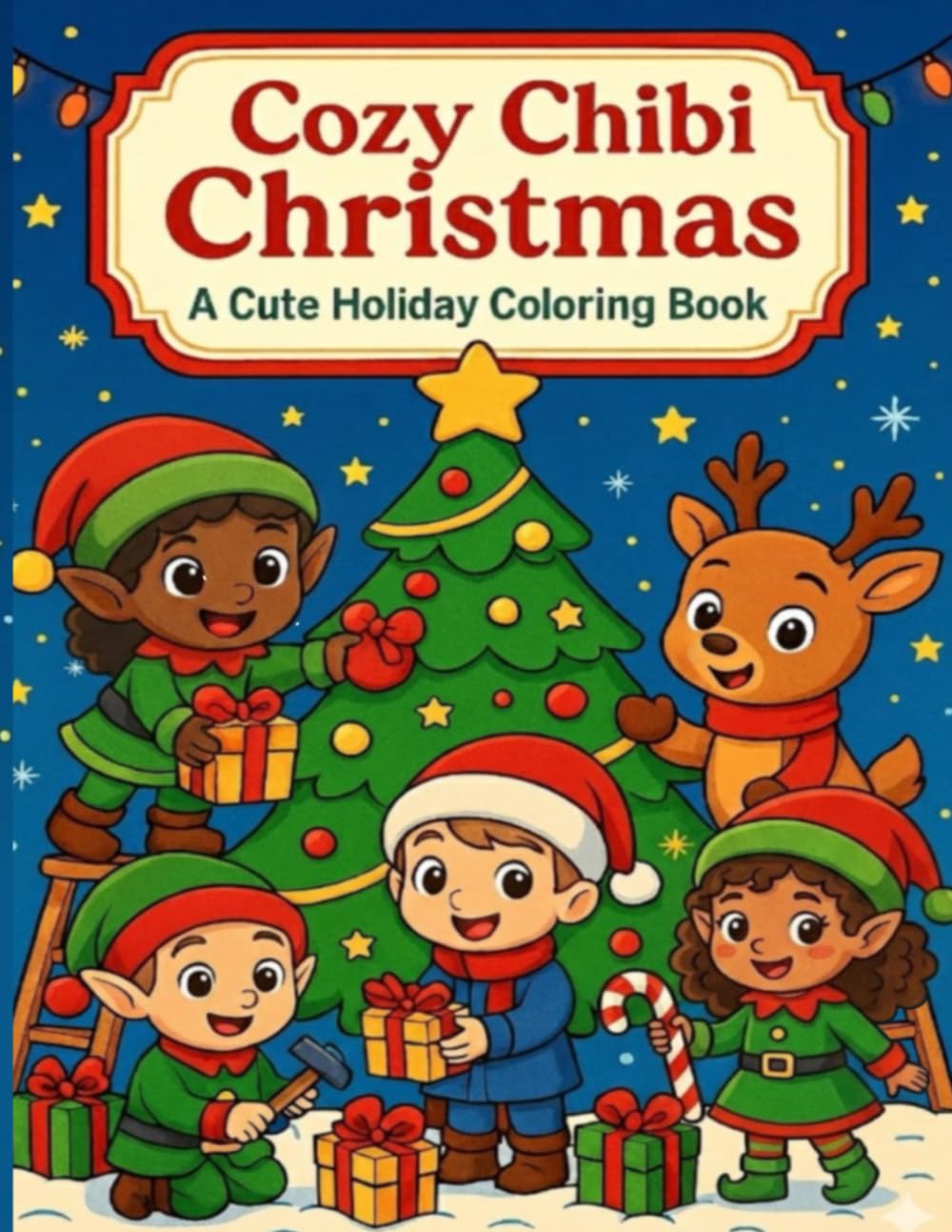 Cozy Chibi Christmas: A Cute Holiday Coloring Book