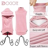 Vista 3 de Dociote Ropa para Perros Pequeños Suéteres de Forro Polar para Cachorros - Ropa para Perras Suéter para Gatos Sudadera de Invierno Pijamas