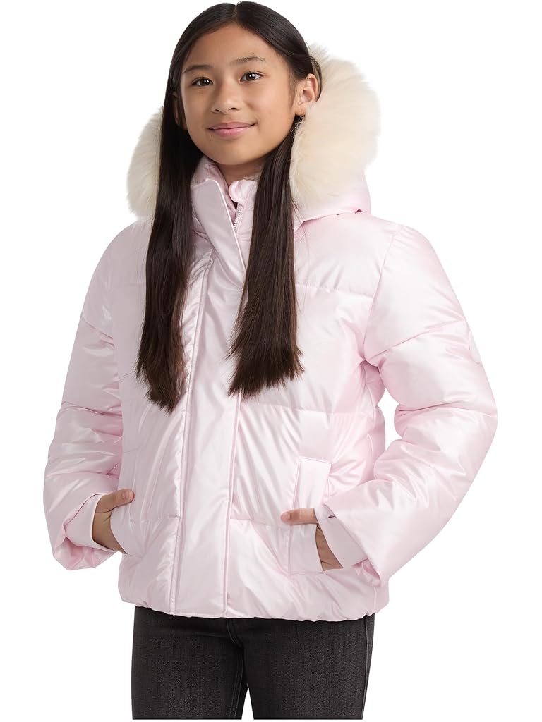 Pink Abercrombie & Fitch Shiny Ultra Puffer (Big Kid)