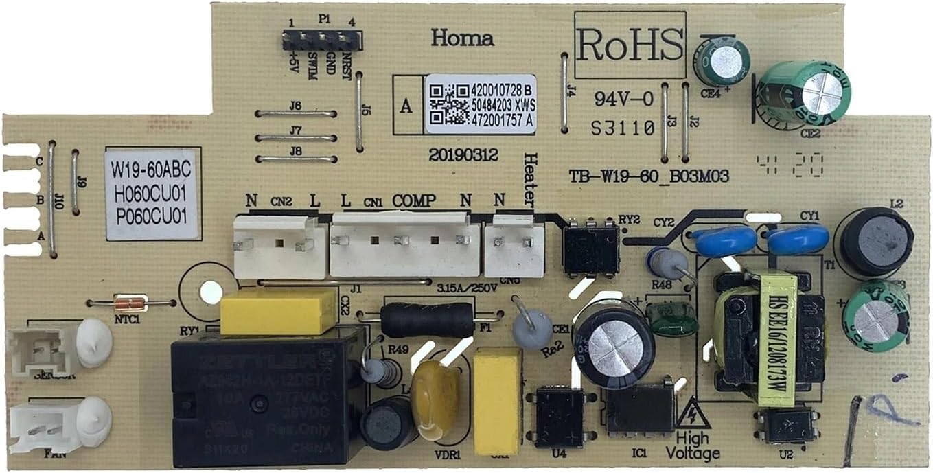 W19-60ABC Electronic Control Chest Freezer Circuit Control Board for DIORA, Sanden Intercool