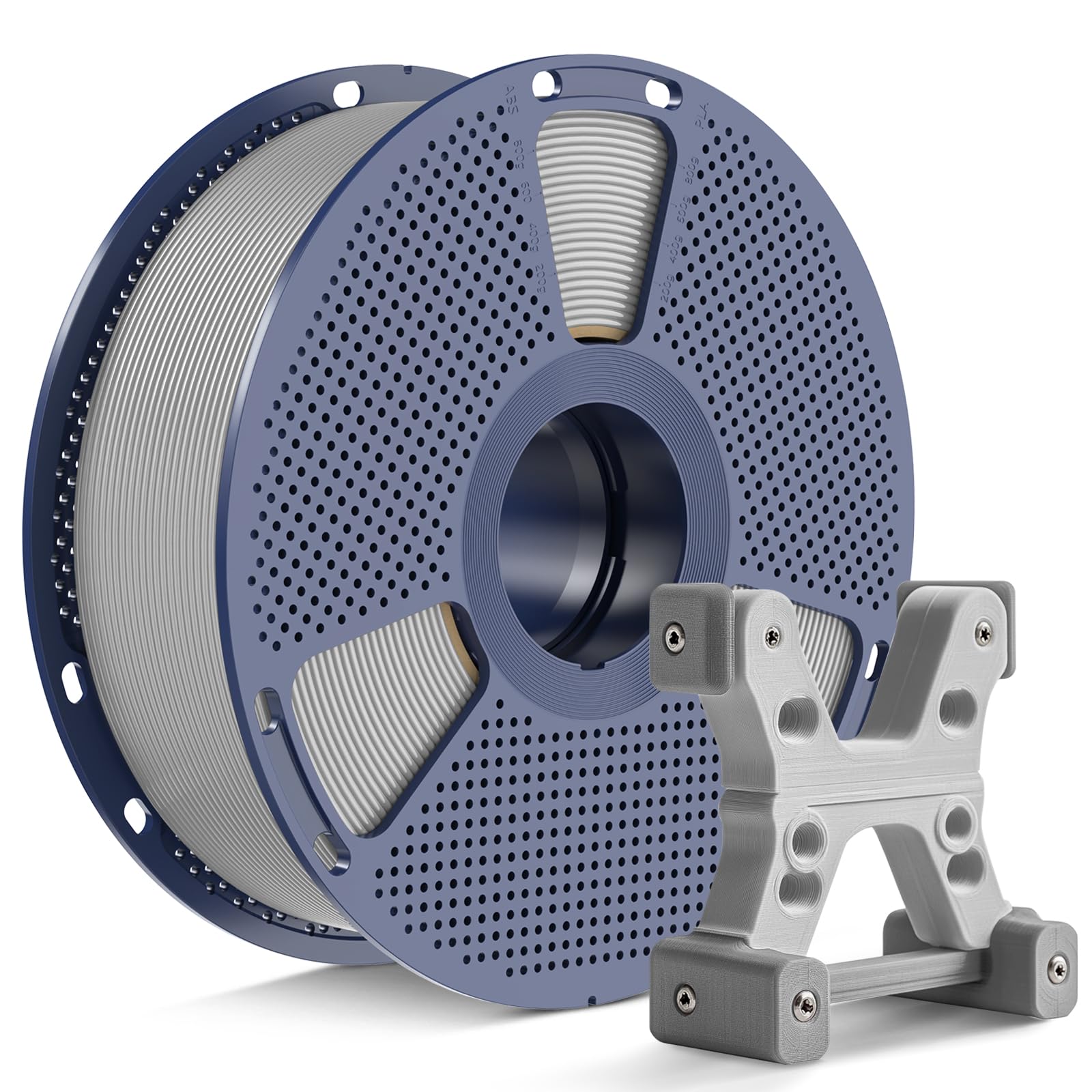 PETG Filament 1.75mm - 1kg(2.2lbs) Elite PETG 3D Printer Filament, 1.75mm Dimensional Accuracy +/- 0.02mm, Space Grey PETG