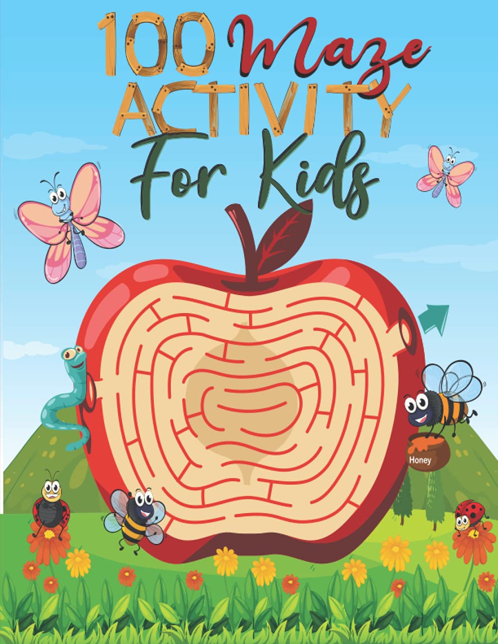 100 Maze Activity for Kids: Maze Coloring book large print, Mazes For Kids Ages 4-8, 100 mazes for kids ages 8-12 fun maze activity workbook for children, Maze books toddlers