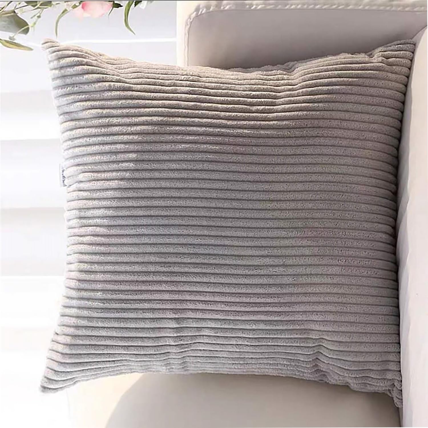 Super King Size Pillow Cases, Square Extra Large Cushion Covers 50x50 60 x 60 70x70 80x80 cm Soft Pillow Cover with Invisible Zipper Decorative pillowcases for pillows Sofa Couch(Color 3,60x60cm(Set o — image 1