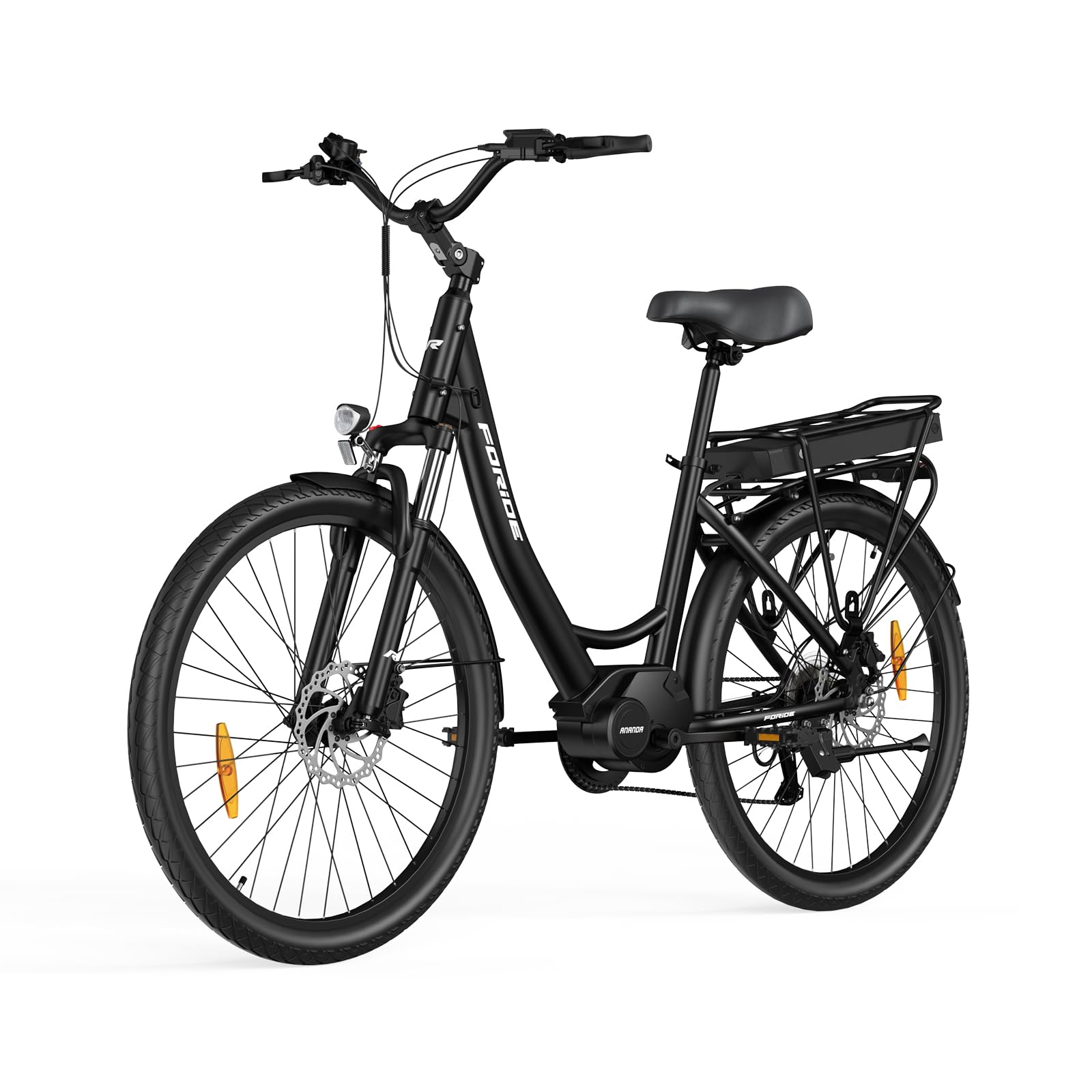 Urbano 2 Vélos électriques, Vélo à Assistance électrique 26 Pouces à Moteur Central 36V 13AH 250W, VTC Electrique Homme Femme, Autonomie 100km
