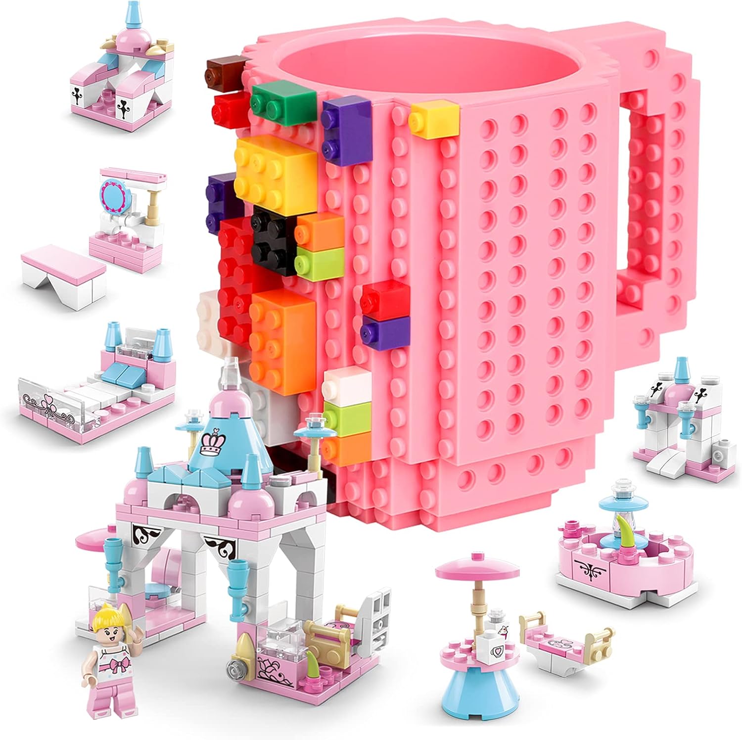 Build on Brick Mug for Kids Adults Boys, Cusod Novelty