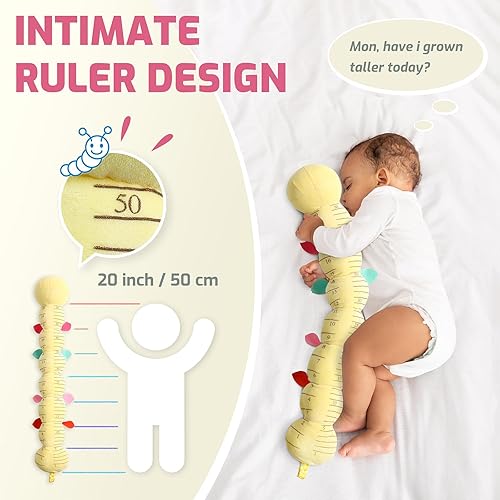 Miniatura 5 de Sumobaby Juguetes musicales para bebé, oruga musical, juguetes suaves de actividad de animales de peluche con mordedor, arruga multisensorial,