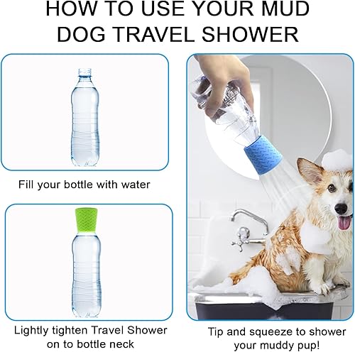 Miniatura 4 de Cabezal de ducha de silicona para perros, cabezal de ducha para mascotas, cabezales de ducha portátiles para exteriores, camping, senderismo, playa