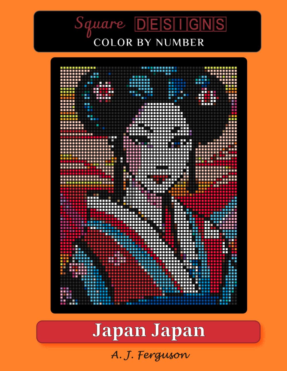 Japan Japan Color by Number book - Standard paper
