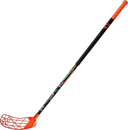 ACCUFLI Floorball trick sticks, Zorro trix, XORO Z90, 40in, Left stick, XORO blade (orange