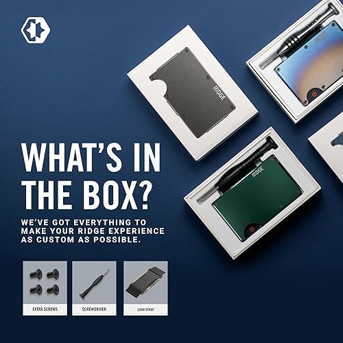 Miniatura 81 de Ridge - Cartera minimalista delgada para hombres, carteras de bolsillo frontal para hombres, billetera RFID con tarjetero, Oilva mate