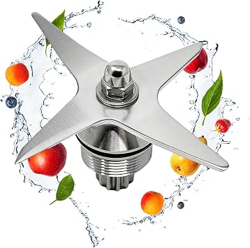 105733 105733-1 Blade Replacement Fit for vit 64 oz Low Profile Container, Compatible With Professional Series 750 7500 5300 VM0185 VM0185A V1200 A2500 etc. Blender, Blade Assembly For Low Profile-1YR
