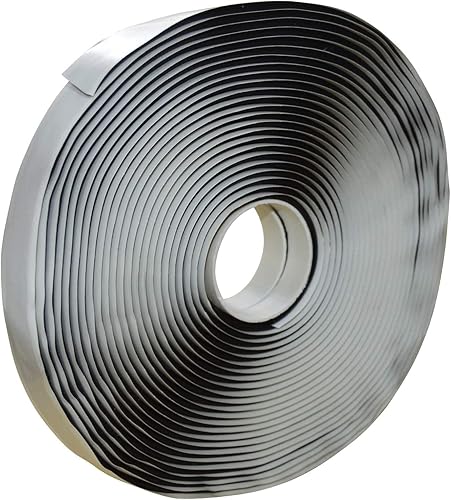 LLPT Cinta de butilo negra de 34 pulgadas x 33 pies, sello hermético para reparación de ventanas, EPDM, RV, ventana, vidrio, barco, sellado de