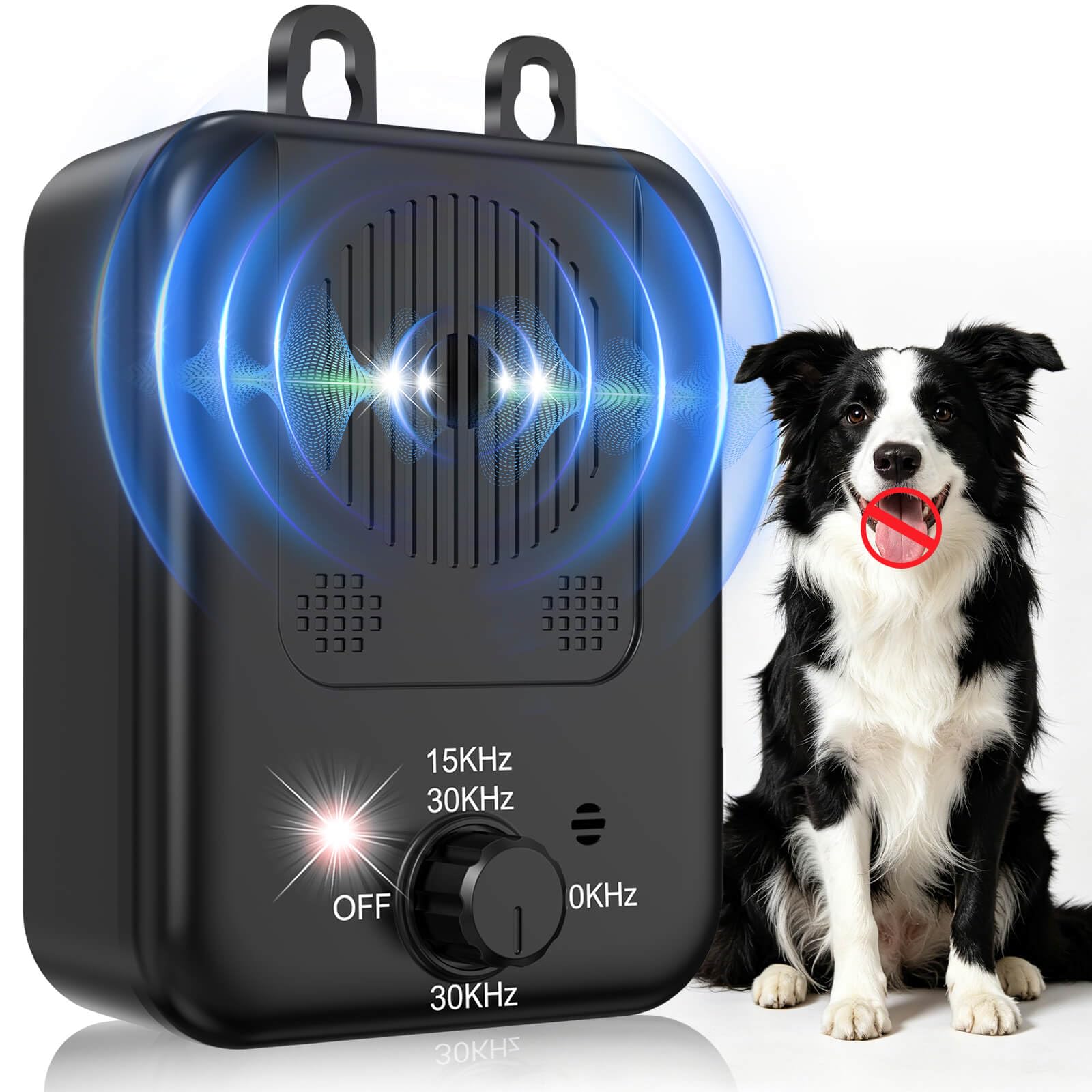 Anti-Bell-Gerät, Wiederaufladbare Hunde-Bell-Kontrollgeräte Sonic Bell-Abschreckungsgeräte Ultraschall-Anti-Bell-Gerät für Hunde mit 3 Modi, Hundebellen Schalldämpfer Indoor Outdoor