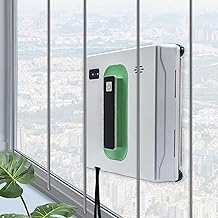 Aspirador De Pó De Janela 2500pa, Limpador Janelas Robô-Spray De áGua Duplo, Limpeza Inteligente De Vidros RobóTico-Duplo Remoto/Limpeza Local/Tanque áGua 50ml/3 Modos Limpeza,White