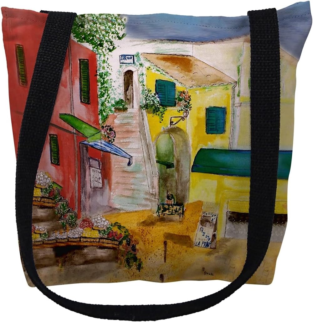 Betsy Drake TY148S 13 x 13 in. Paris Bistro Small Tote Bag
