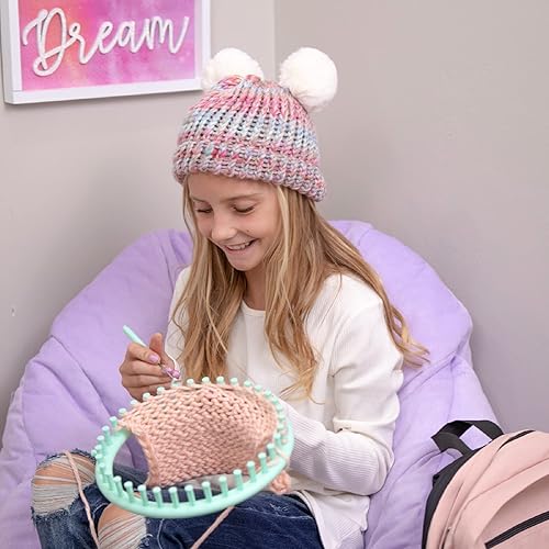 Miniatura 4 de Hapinest Kit de telar para tejer gorro y bufanda para principiantes, manualidades para niñas y niños de 8, 9, 10, 11, 12 años en adelante