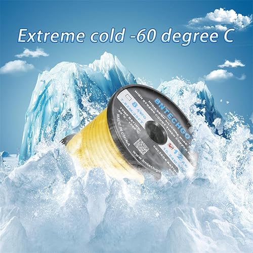 Vista 17 de BNTECHGO Carrete de alambre de silicona calibre 12, 50 pies, color rojo, flexible, 12 AWG, alambre de cobre estañado trenzado