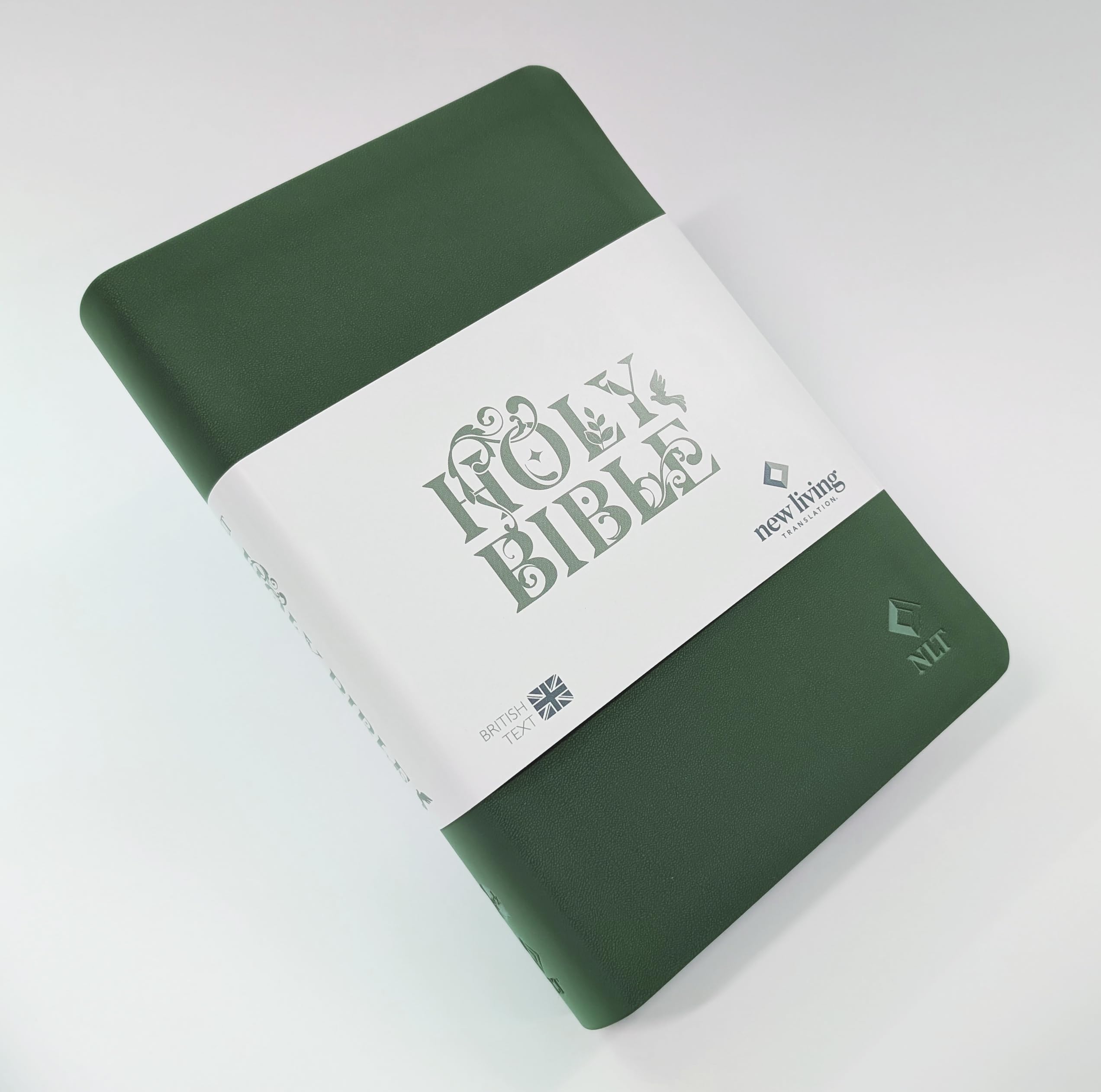 Holy Bible: New Living Translation, Sage-green Soft-tone, British Text