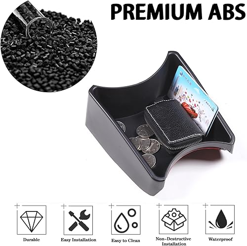 Miniatura 7 de Organizador de consola de automóvil, soporte para tazas, bandeja organizadora de consola central, organizador de bolsillo para consola,