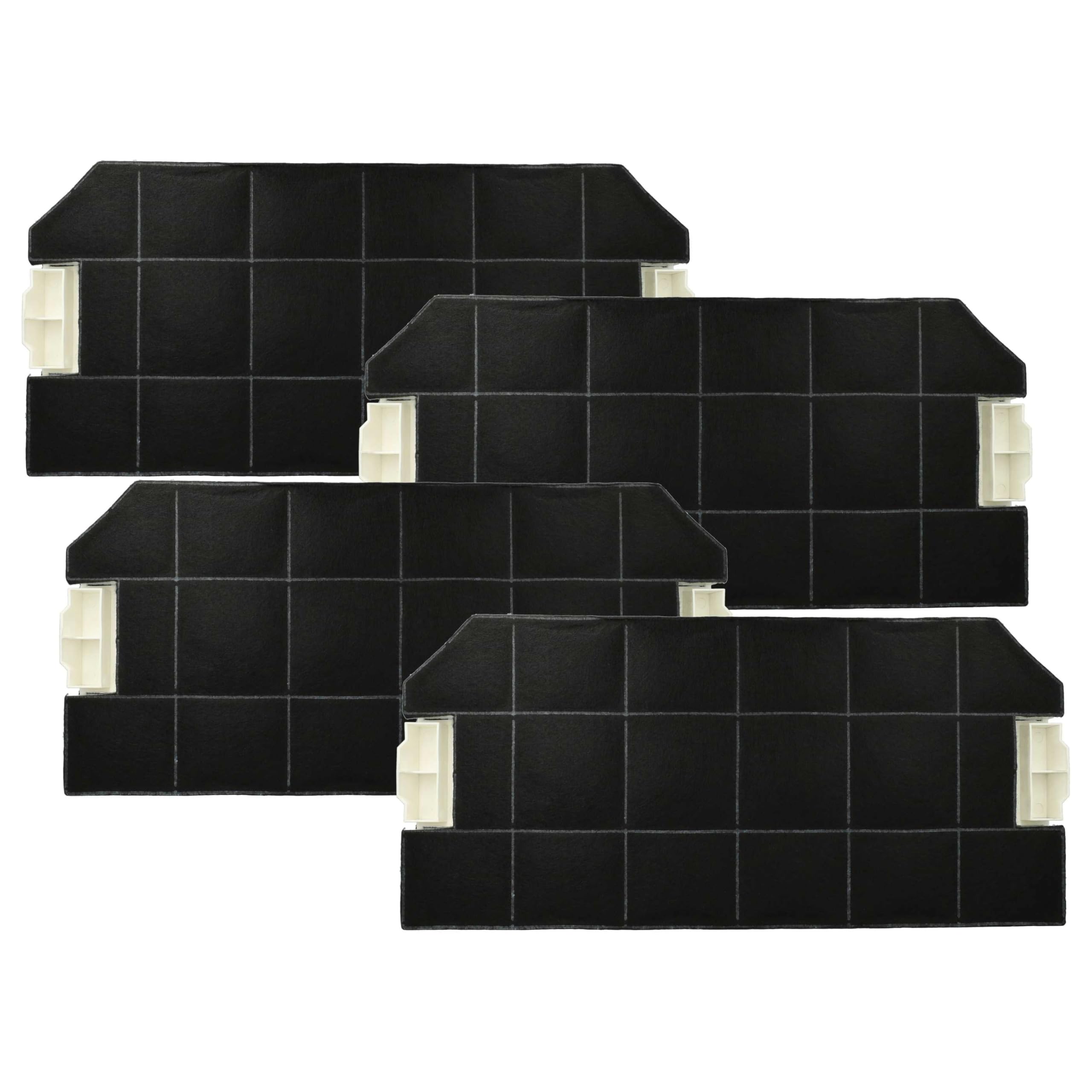 vhbw 4x filtro a carboni attivi sostituisce Bosch DHZ3300 per cappe aspiranti - 49,6 x 23 x 3 cm
