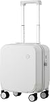 mixi Upgrade Carry on Luggage 14 Inch Underseat Personal Item Suitcases with Spinner Wheels, Hardside Rolling Suitcase PC with TSA Lock Lightweight Travel Case, Lark Yellow