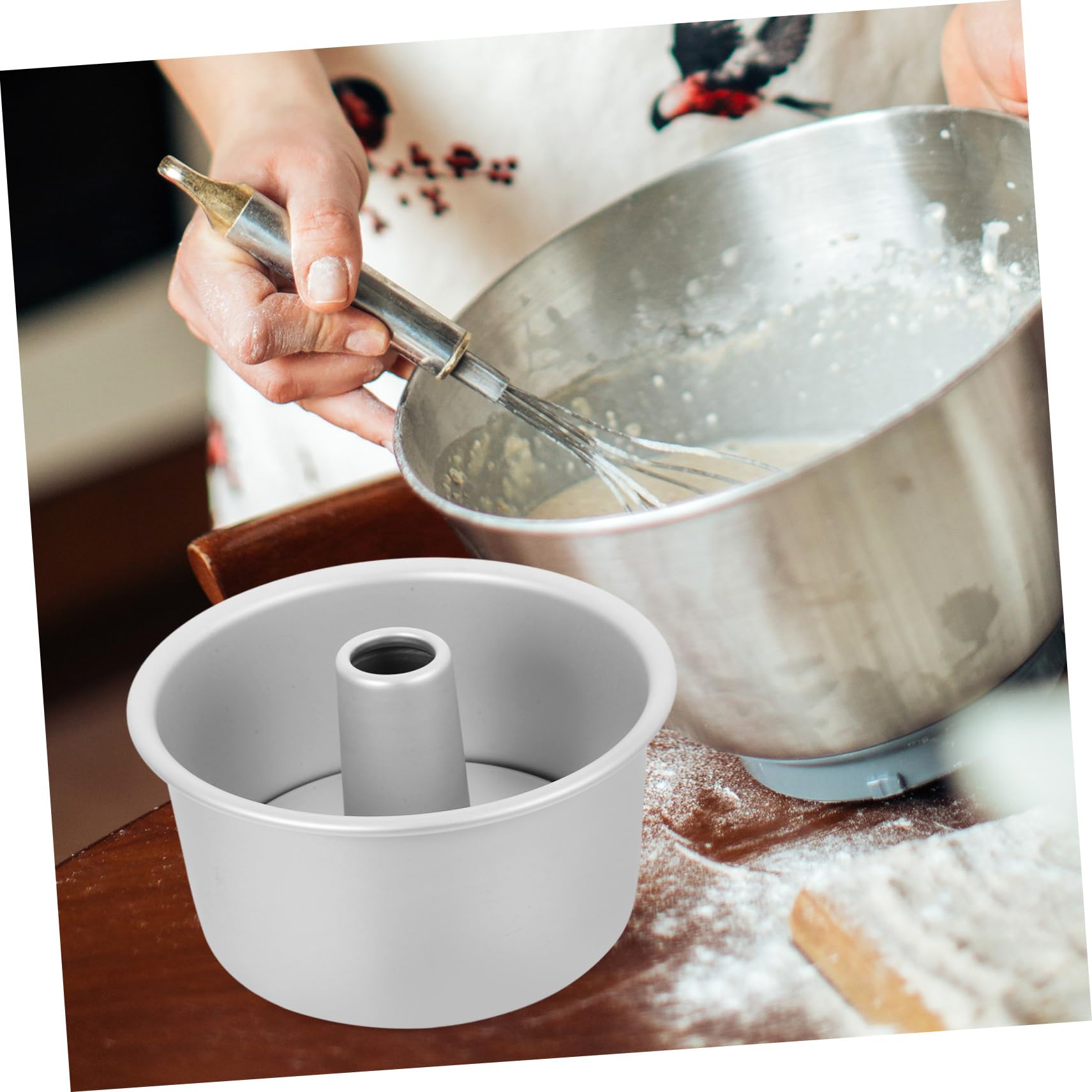 ULTECHNOVO Molde Redondo Para Pasteles Hueco 7 Pulgadas De Aleación De Aluminio Base Desmontable, Molde Para Hornear Repostería, Apto Para Horno, 3 Piezas Para Cocina y Postres Caseros