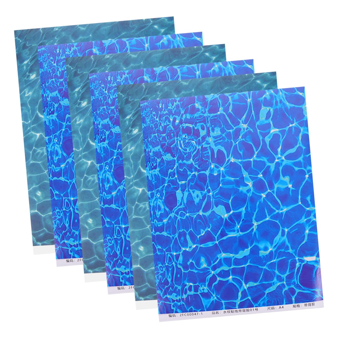 Abaodam 6pcs Plastic Ripple Cast Sheets Stickers with Realistic Water Texture for Micro Landscape and Craft Essential for Sand Base Water Basing in Architectural Models