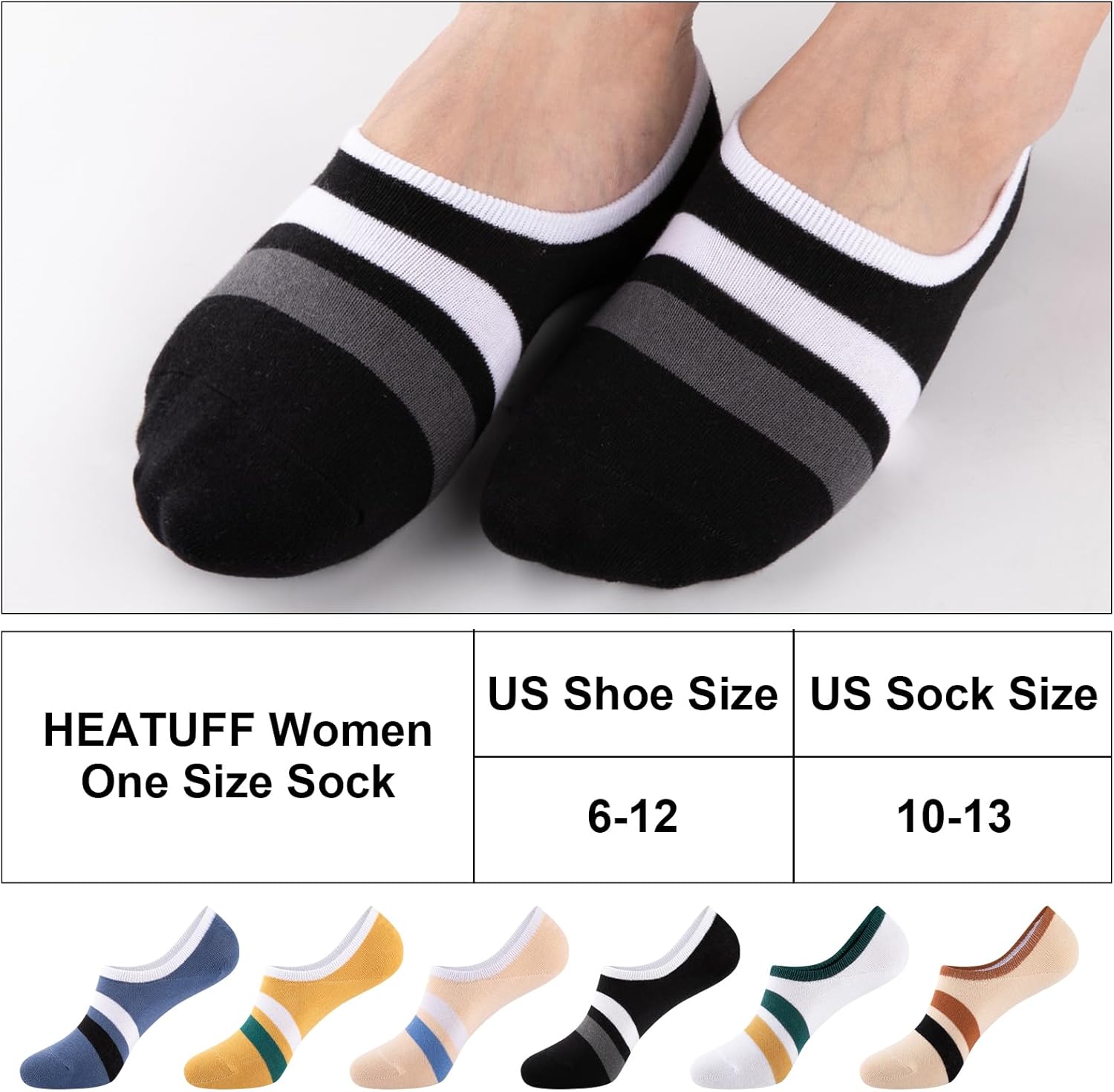 eallco No Show Socks Men Cotton Low Cut Non Slip Invisible Thin Socks 8 Pairs - Image 2